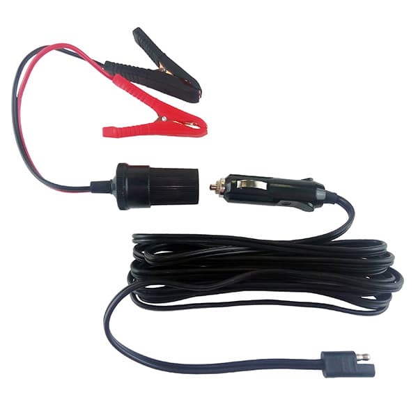 Электрический кабель и переходник для подключения электрогидравлического домкрата и электрогайковерта к аккумулятору автомобиля